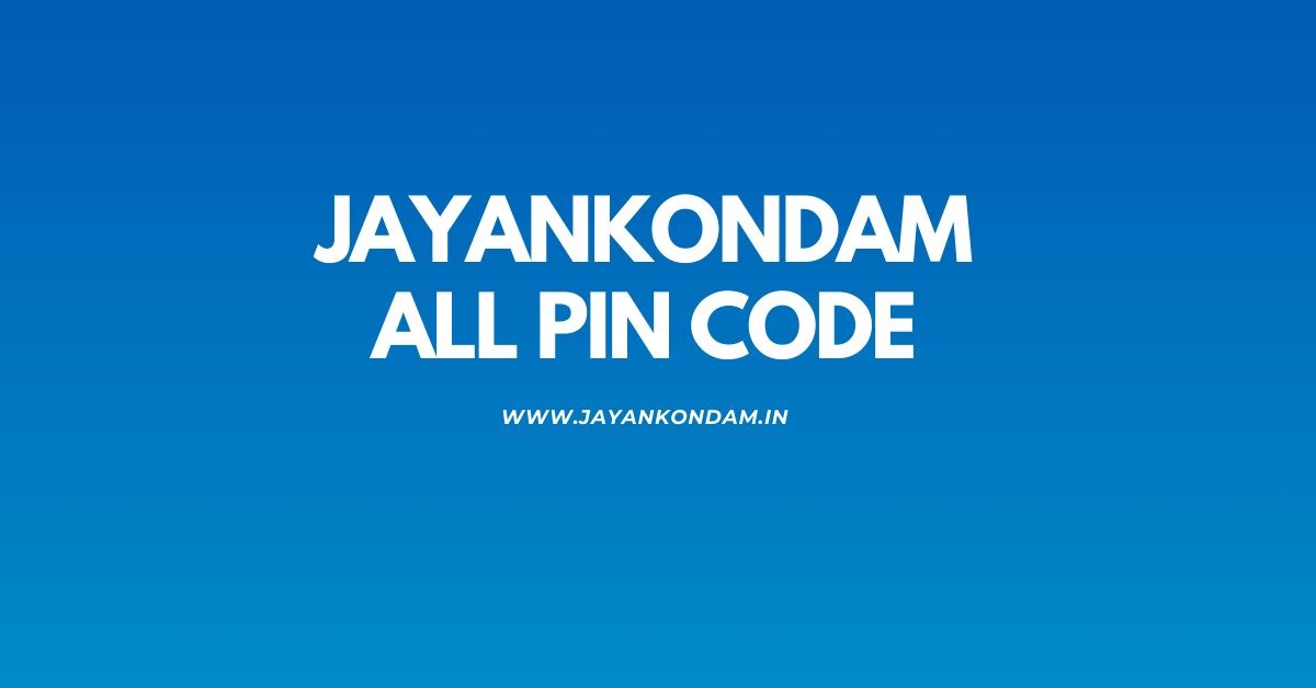 jayankondam pin code